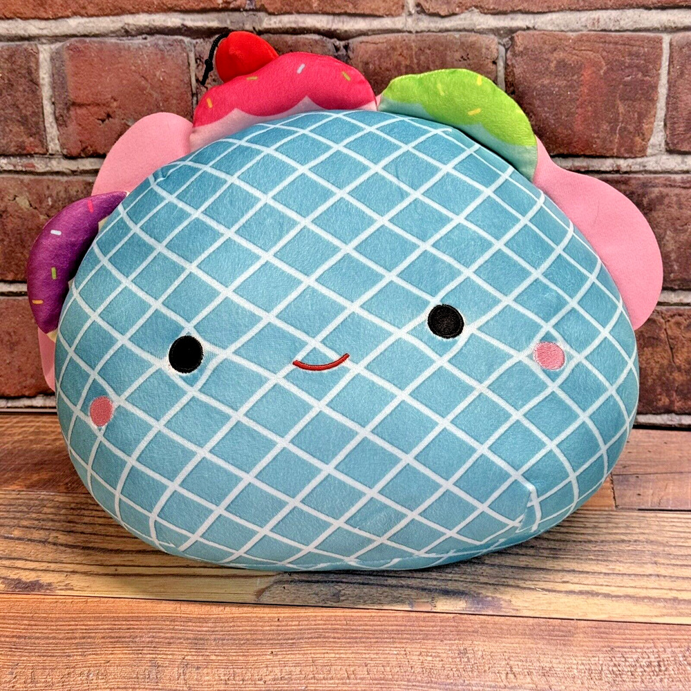 NWT Squishmallows Bertie‎ The Blue Ice Cream Taco Plush 12"